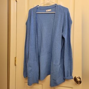 Croft & Barrow Light Blue Open Cardigan